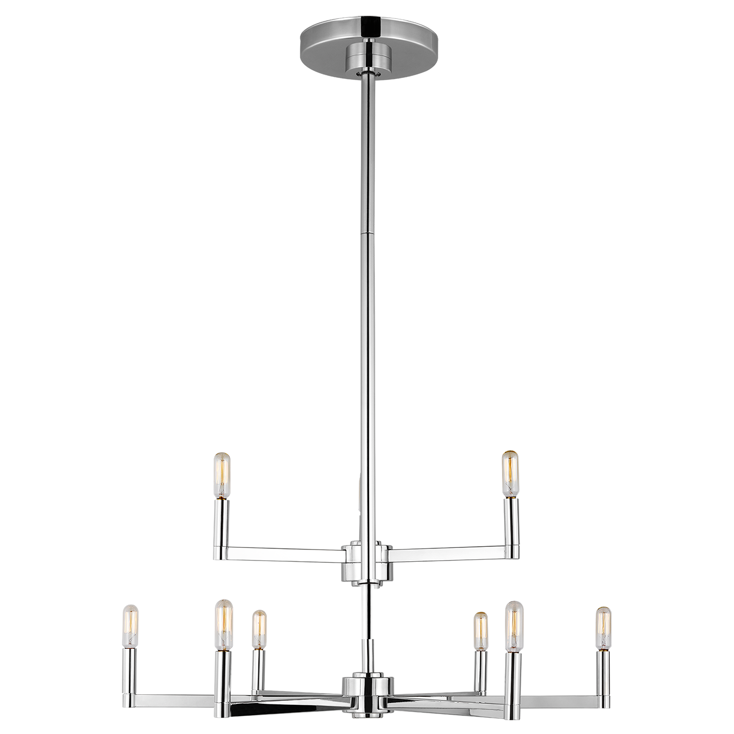 Fullton 9-Light Chandelier | Chrome | No Shade Bulb(s) Not Included