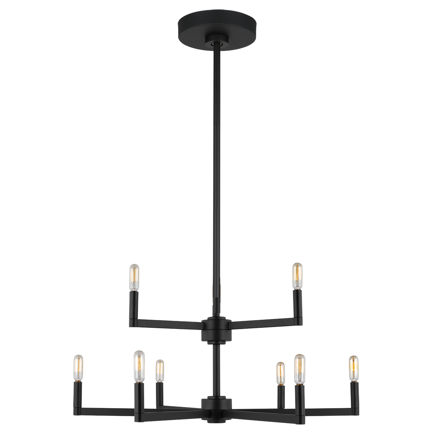 Fullton 9-Light Chandelier | Midnight Black | No Shade Bulb(s) Not Included