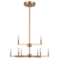 Fullton 9-Light Chandelier | Satin Brass | No Shade Bulb(s) Not Included