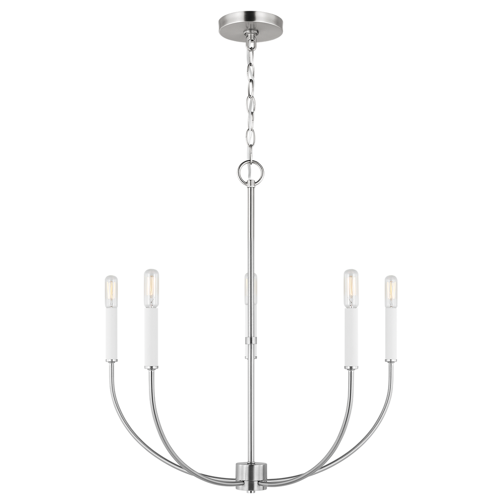 Greenwich 5-Light Chandelier | Brushed Nickel Bulb(s) Not Included