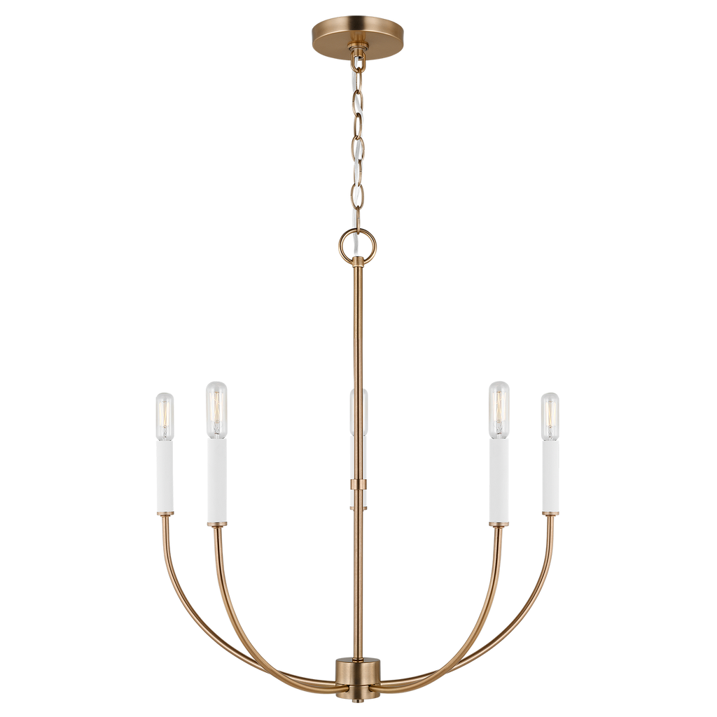 Greenwich 5-Light Chandelier | Satin Brass Bulb(s) Included