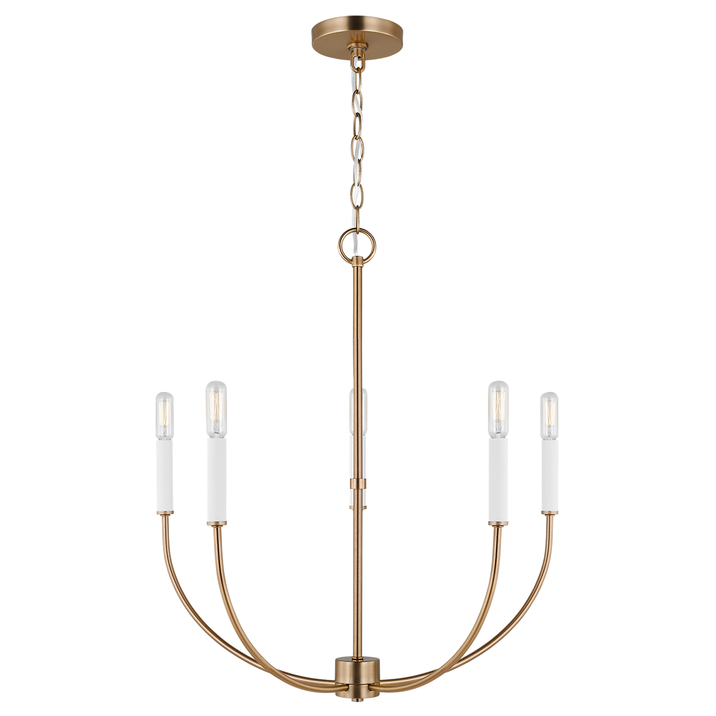 Greenwich 5-Light Chandelier | Satin Brass Bulb(s) Included