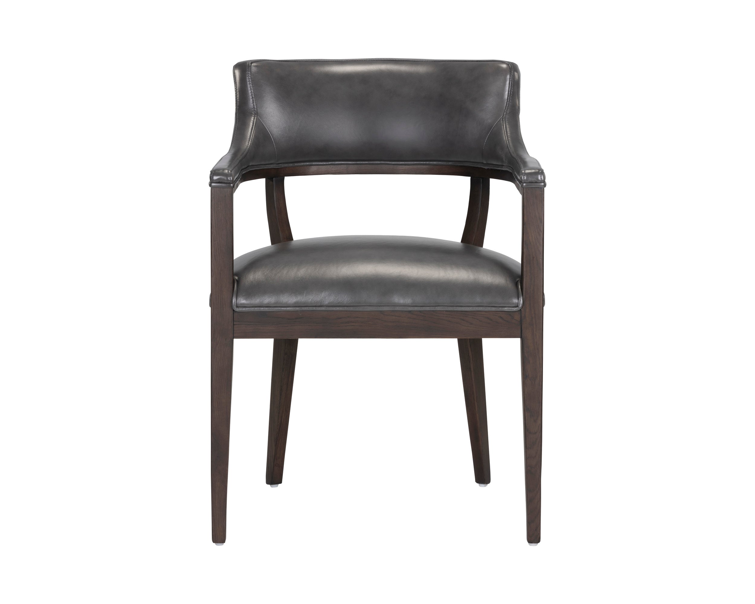 Brylea Dining Armchair - Brown - Brentwood Charcoal Leather