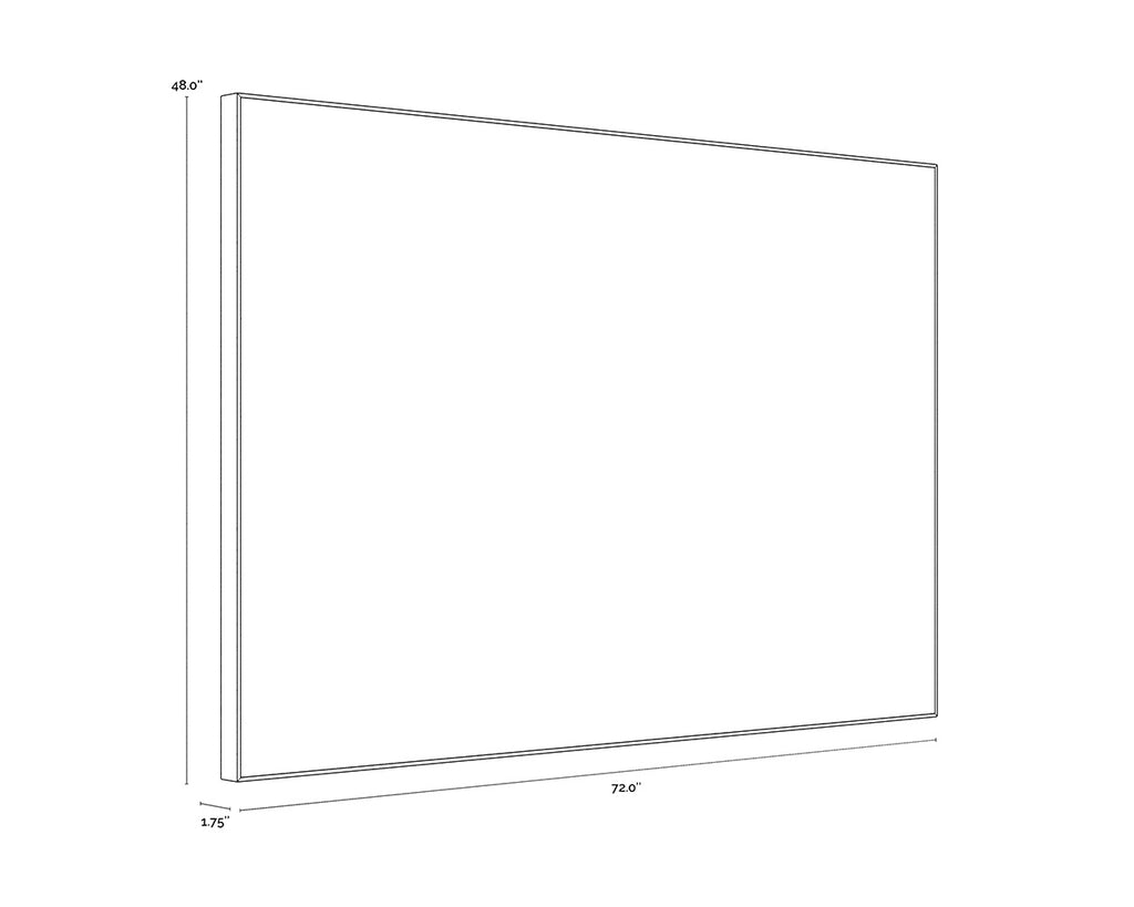 Smooth Operator - 72" X 48" - Light Brown Floater Frame