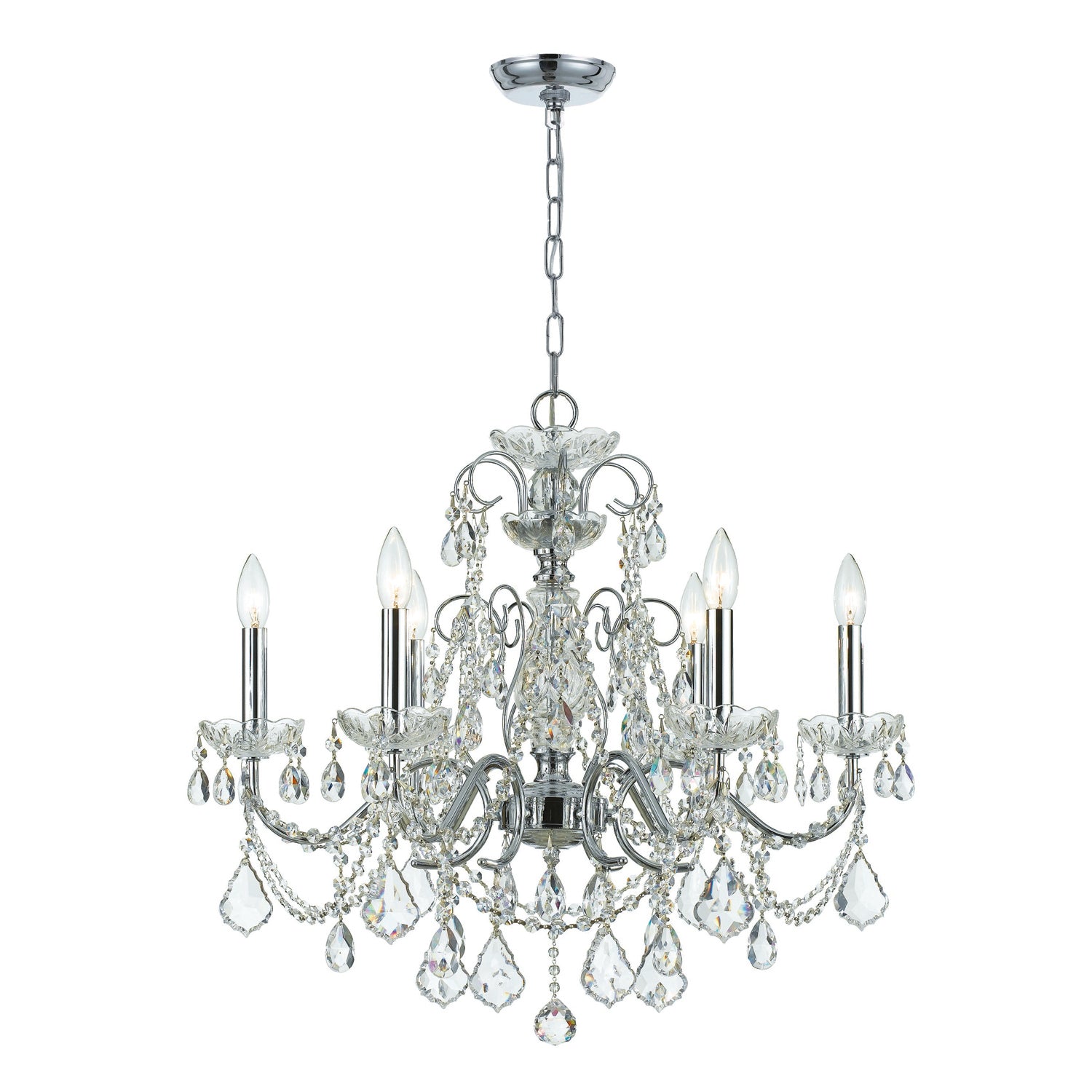 Imperial 26'' Swarovski Strass Crystal Polished Chrome Chandelier