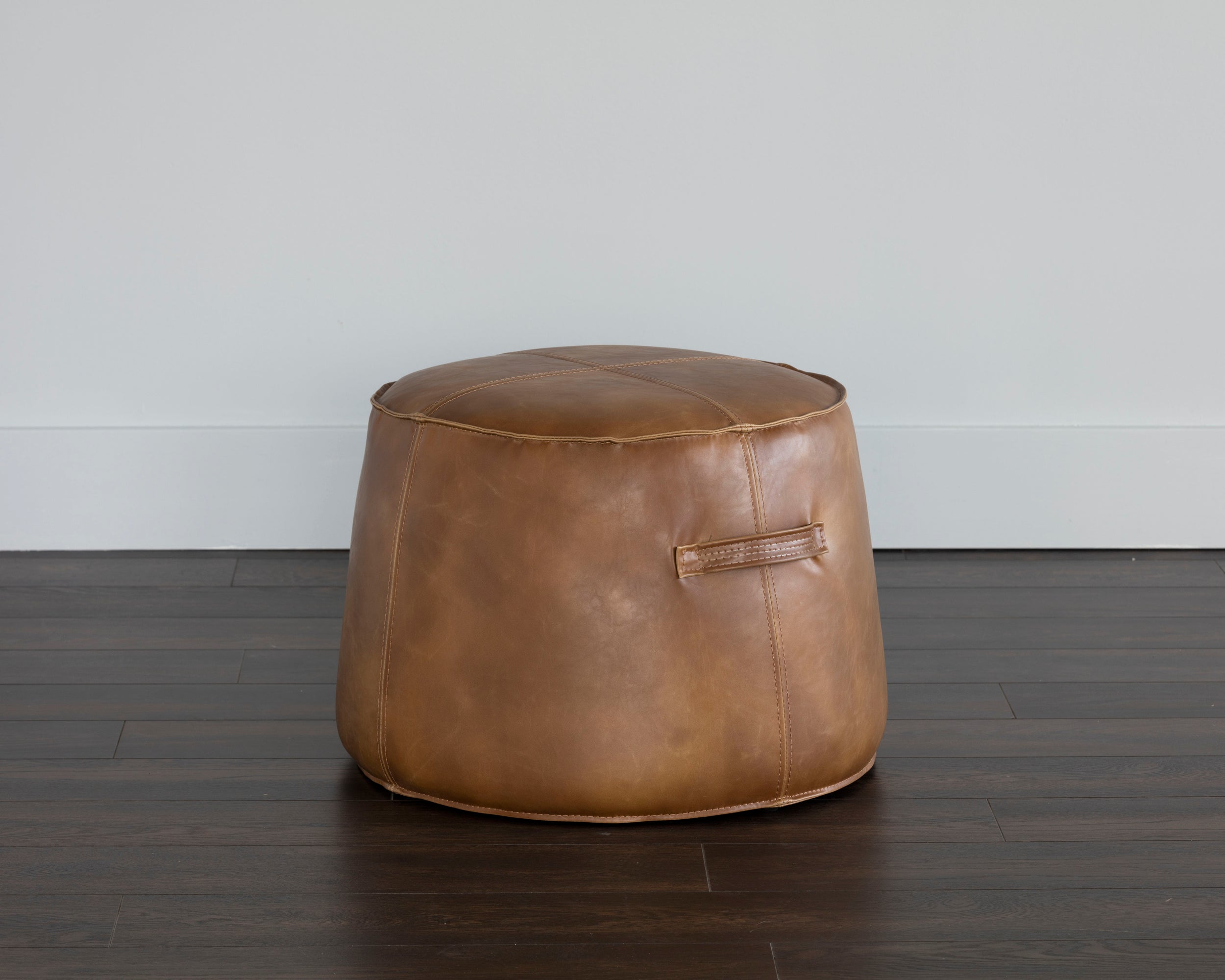 Mitchell Ottoman - Tobacco Tan