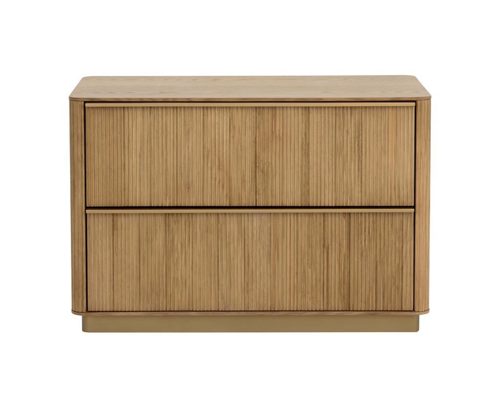 Kalla Nightstand - Large - Rustic Oak