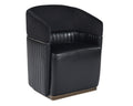 Genval Wheeled Lounge Chair - Abbington Black / Cantina Black
