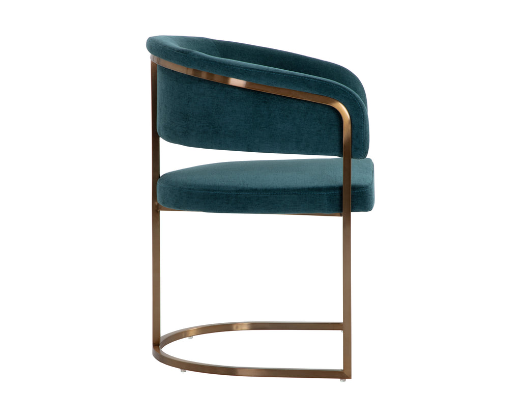 Marris Dining Armchair - Gold - Danny Teal