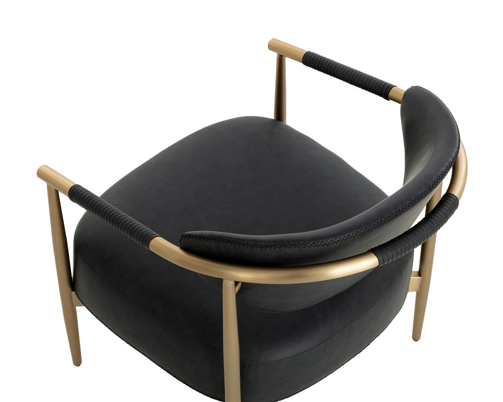 Heloise Lounge Chair - Bravo Black