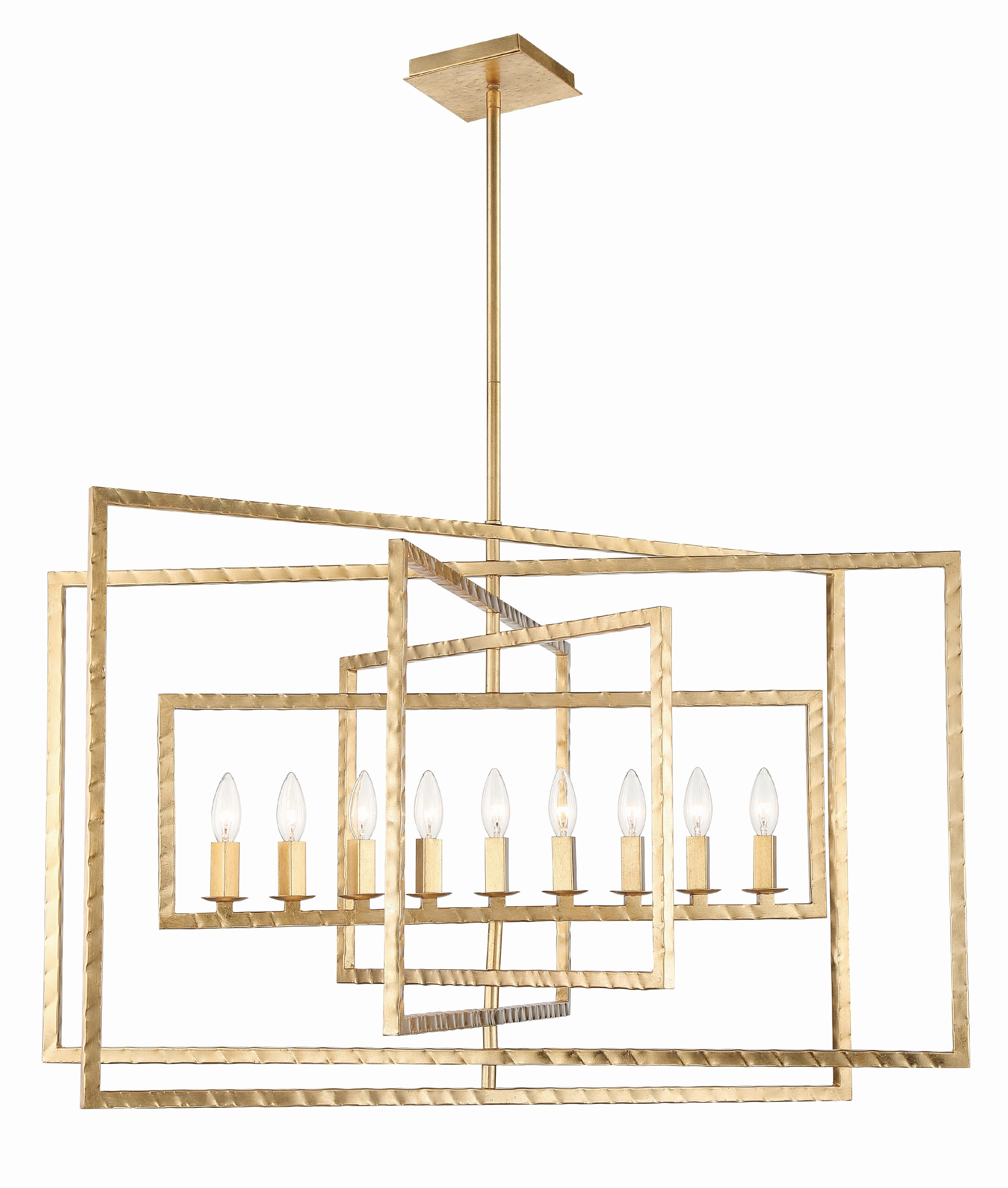Capri 39'' Antique Gold Chandelier