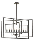 Capri 39'' Raw Steel Chandelier