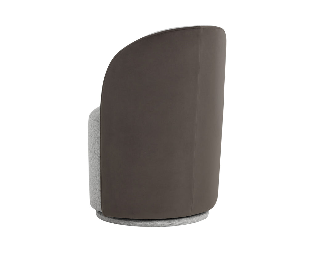 Cavoli Swivel Dining Chair - Belfast Heather Grey / Meg Ash