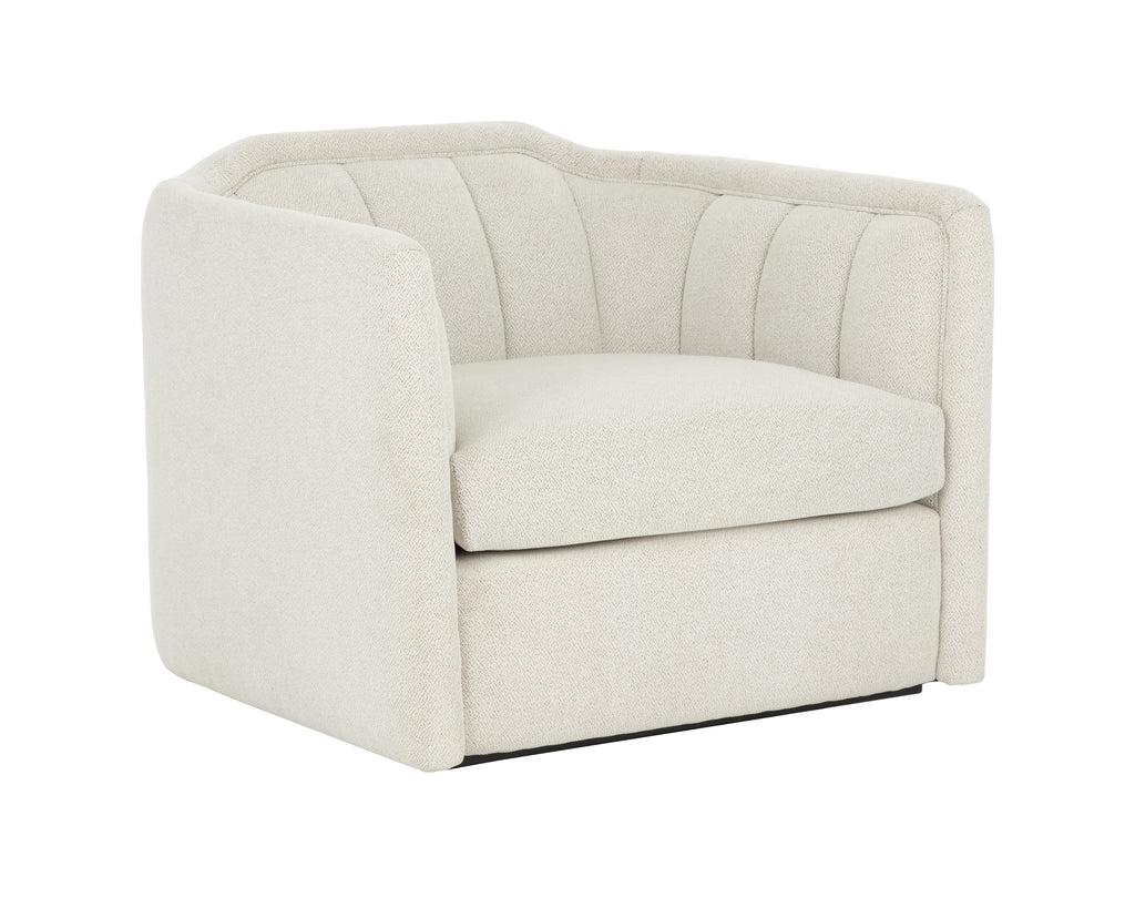 Birrit Swivel Armchair - Alaska Greige