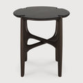 Pi Side Table | Varnished Mahogany | Dark Brown | Round
