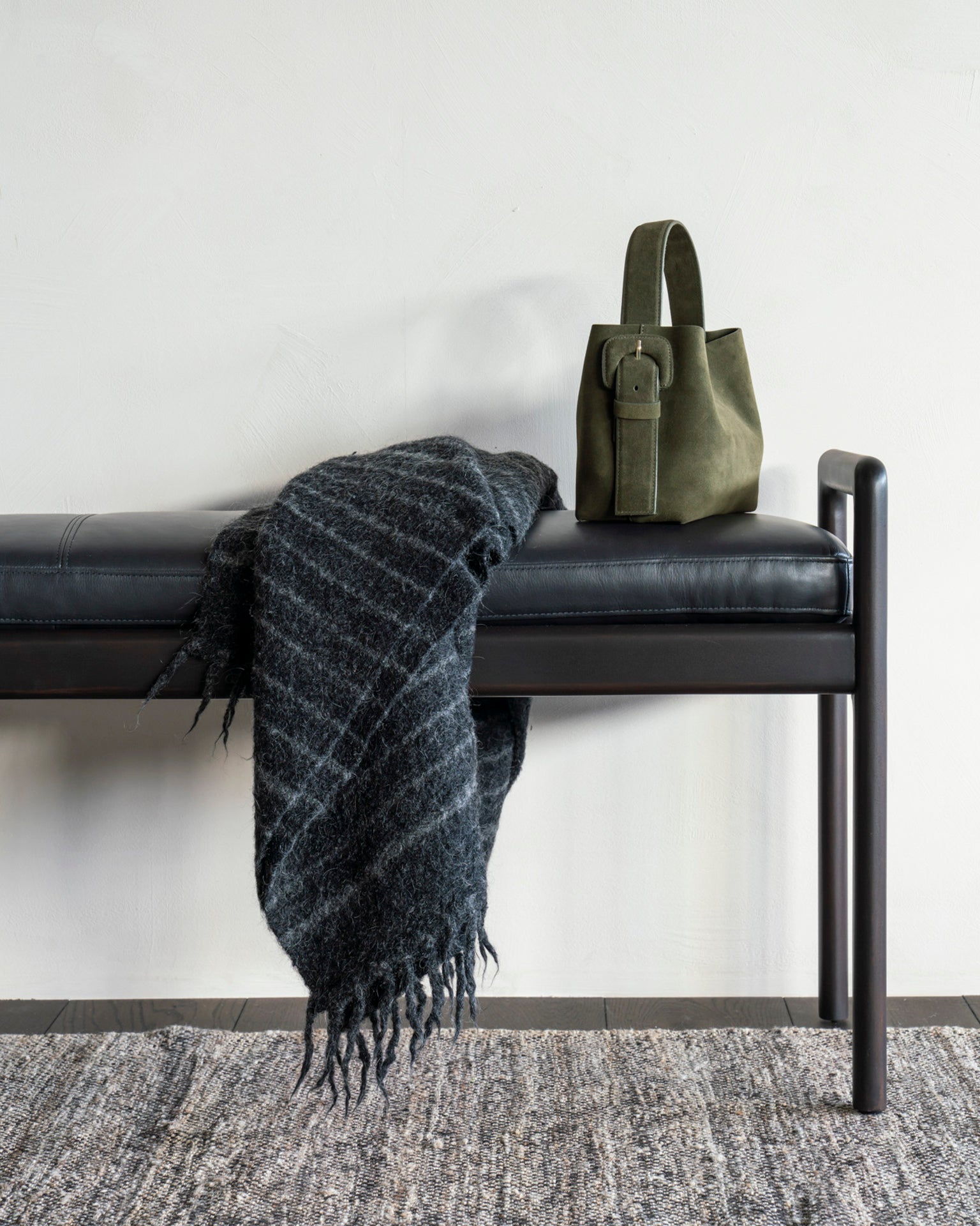 Jack Bench Frame | Varnished Mahogany | Dark Brown