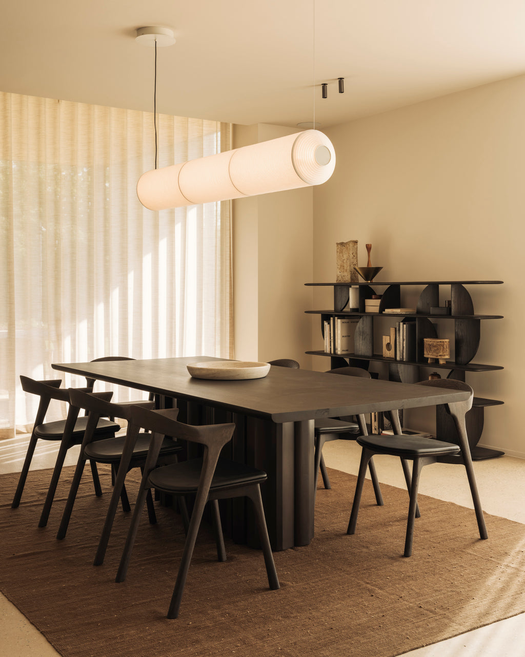 Sequence Dining Table | Varnished Mahogany | Dark Brown | Rectangular