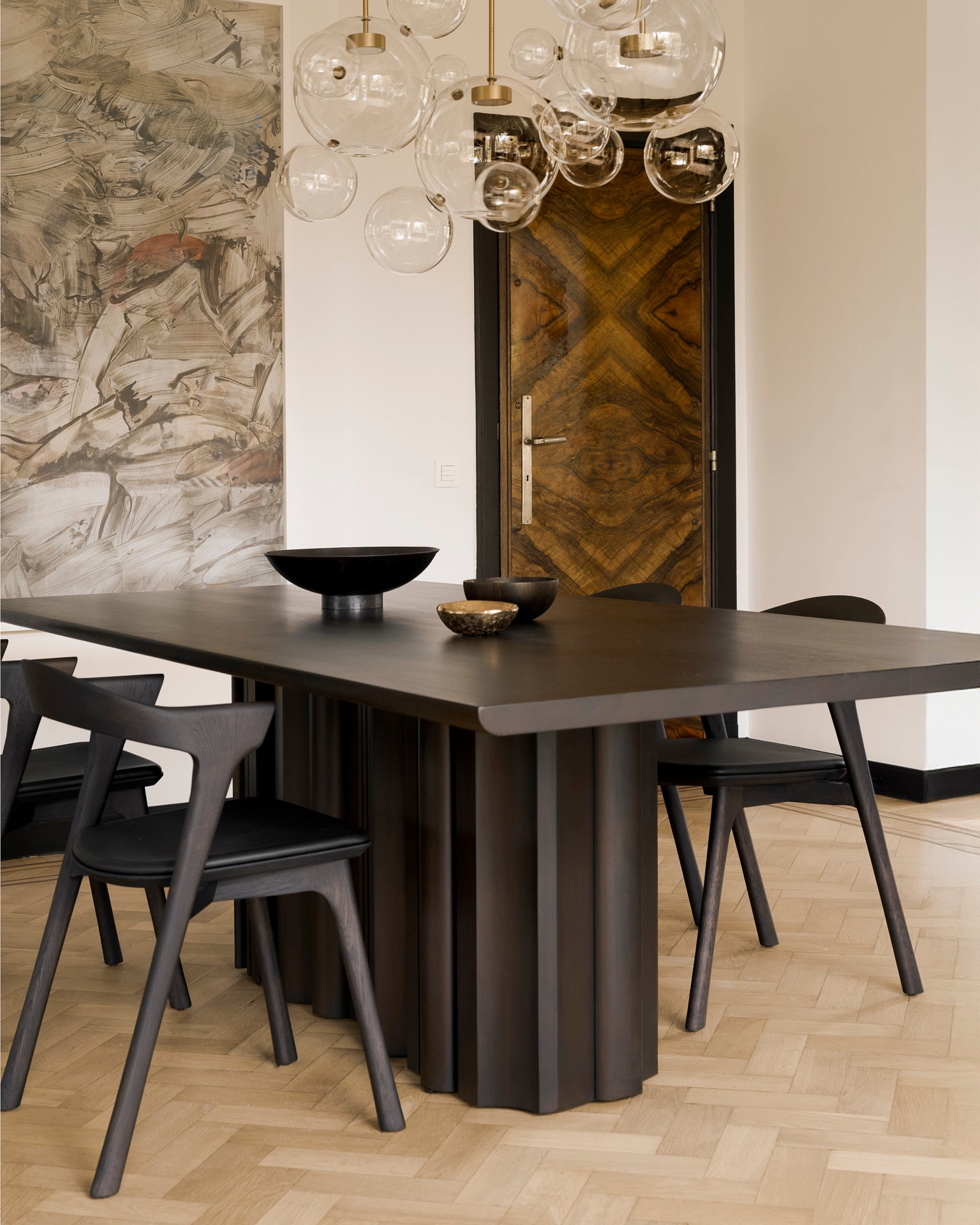Sequence Dining Table | Varnished Mahogany | Dark Brown | Rectangular