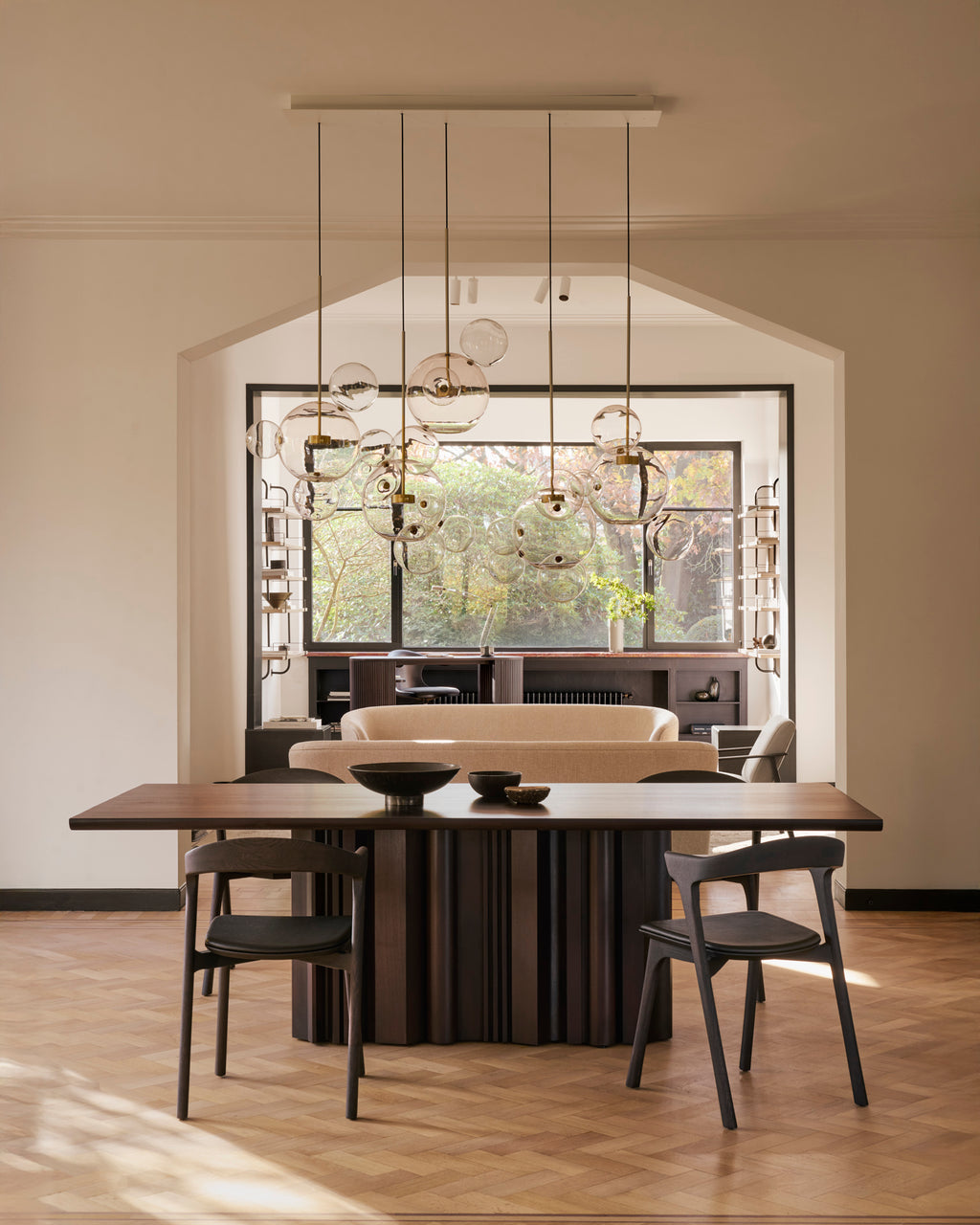 Sequence Dining Table | Varnished Mahogany | Dark Brown | Rectangular