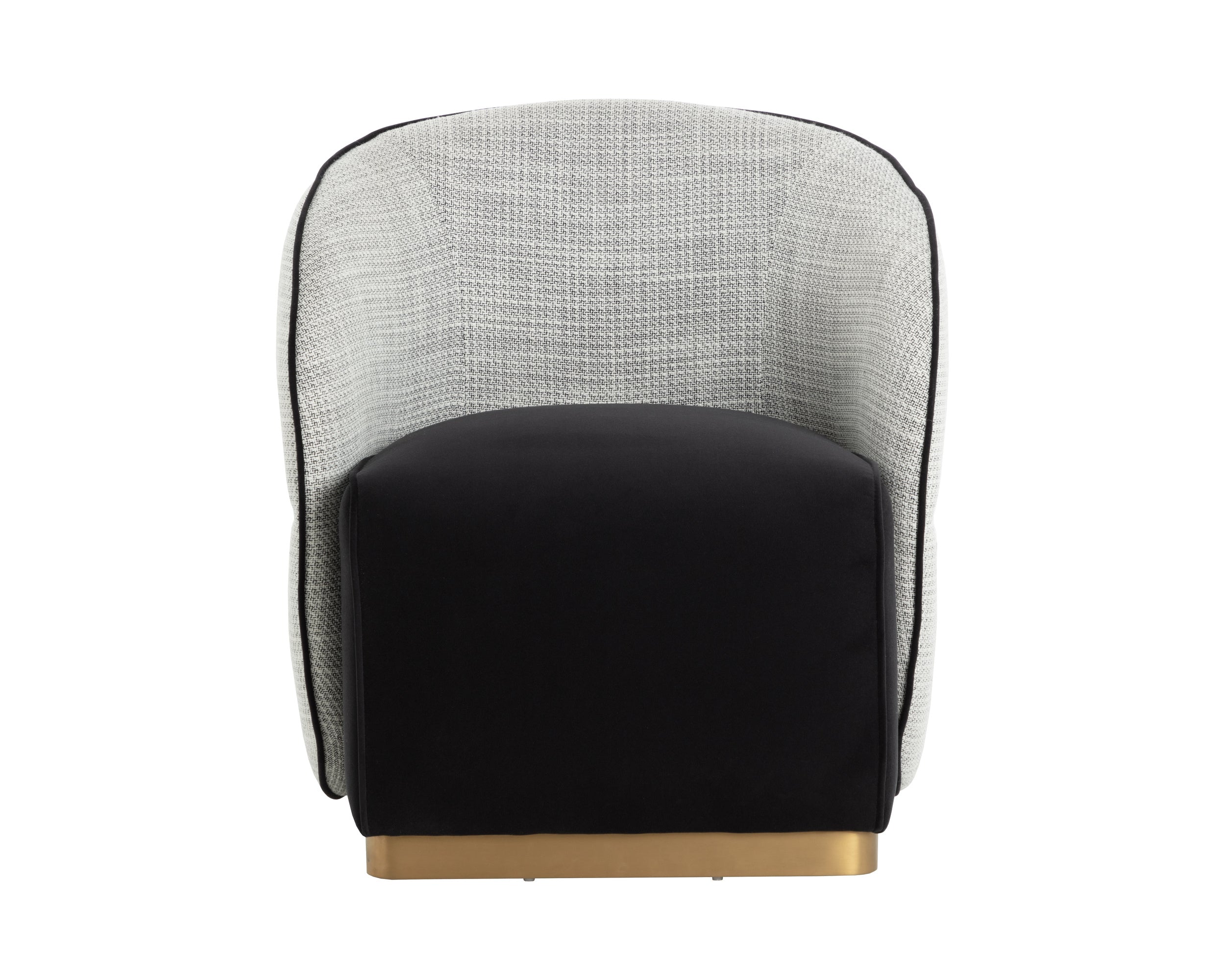 Fatina Lounge Chair - Abbington Black / Vera White Pepper
