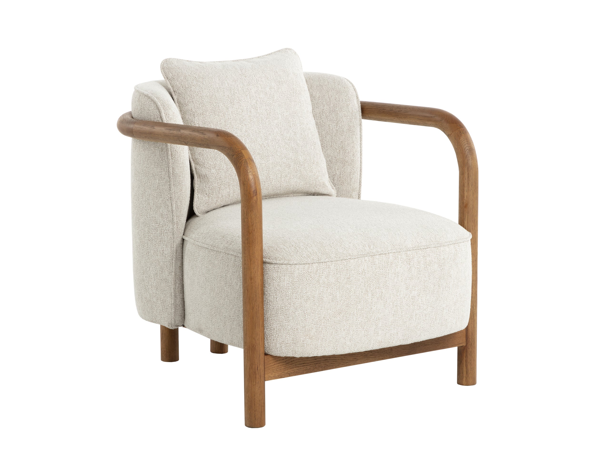 Beatrice Lounge Chair - Dove Cream