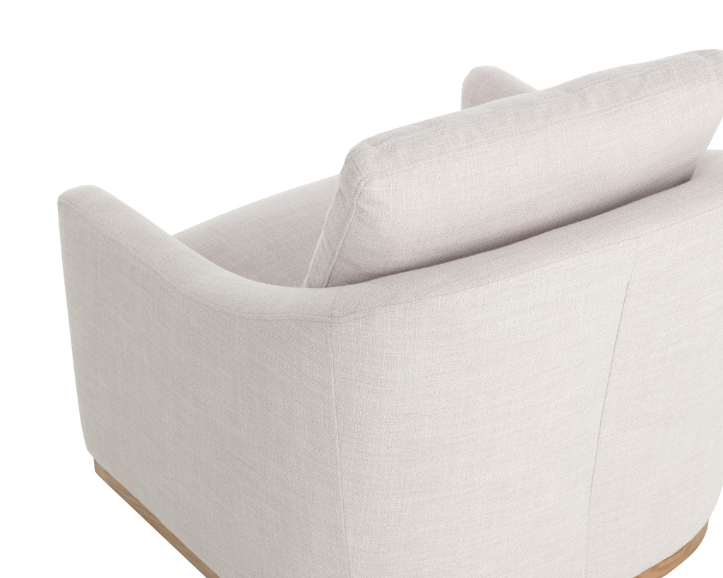 Corbin Swivel Lounge Chair - Effie Linen