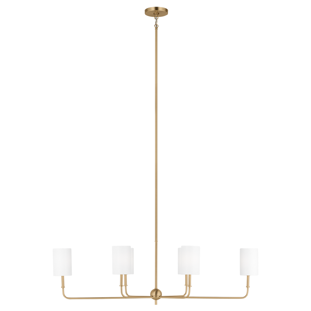 Foxdale Linear Chandelier | Satin Brass