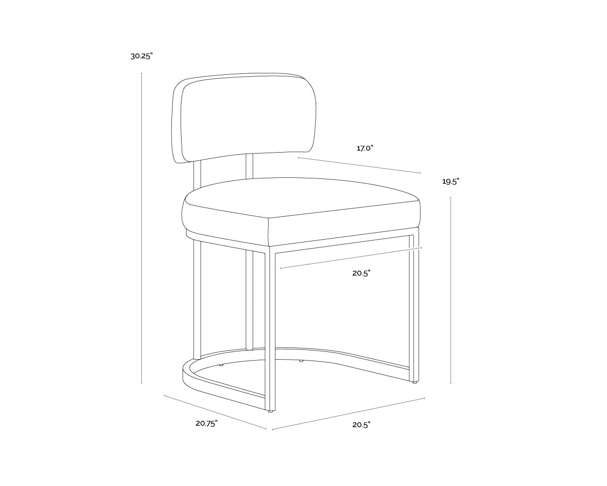 Larissa Dining Chair - Bravo Black / Halton Birch