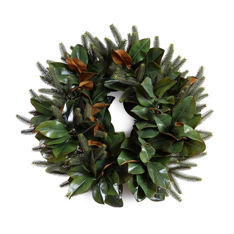 Magnolia & Fir Wreath 24"
