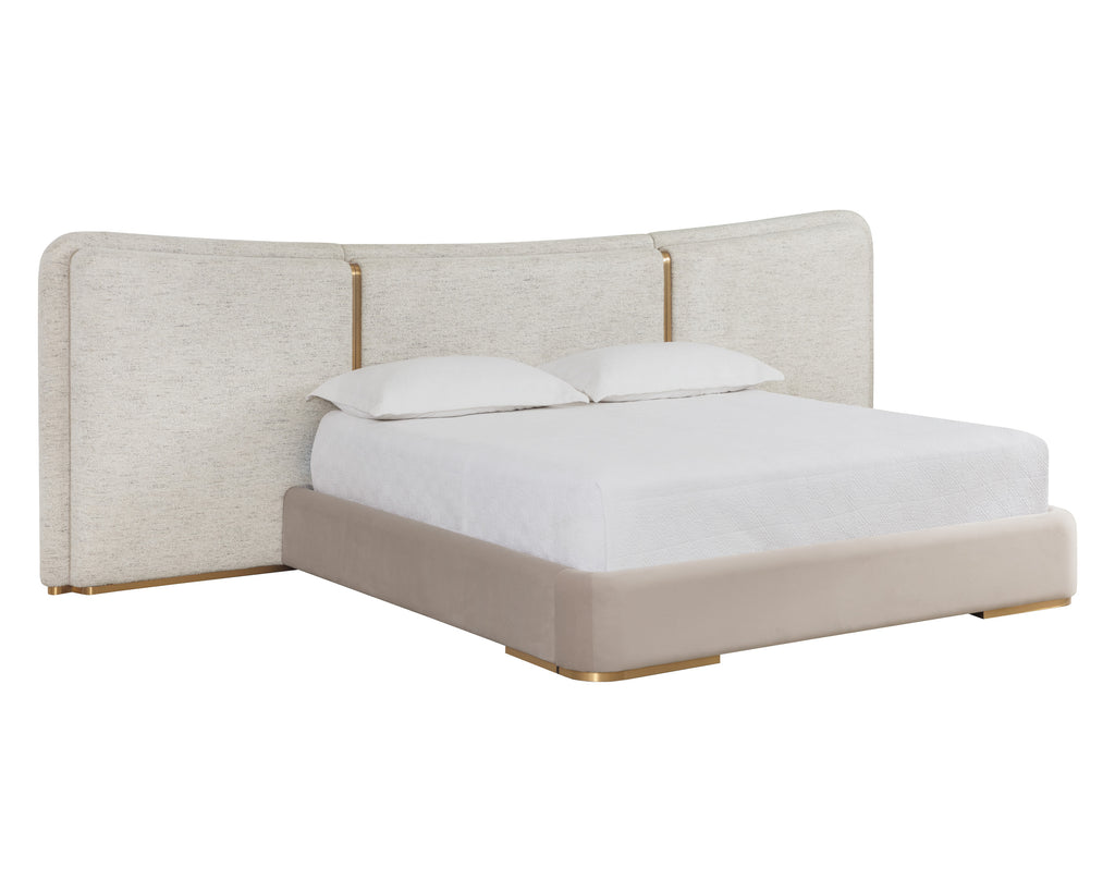 Clarimond Bed - King - Hailey Moon / Meg Taupe