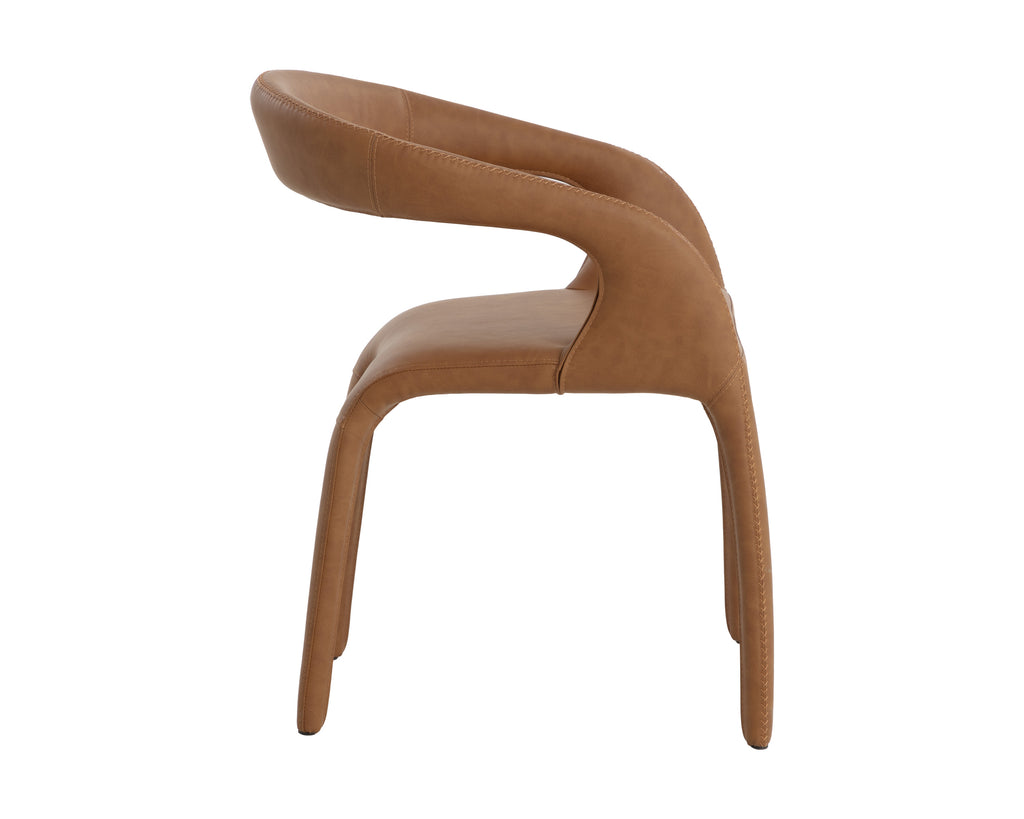 Atika Dining Armchair - Milliken Cognac