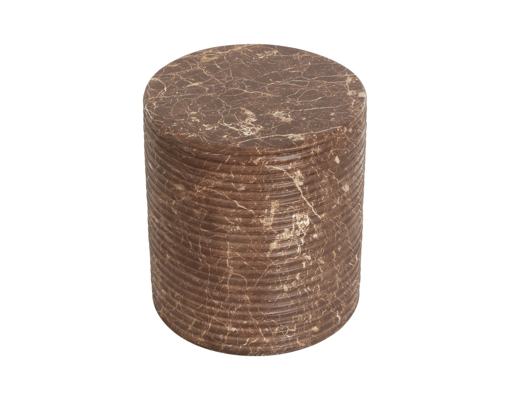 Riva Stool - Marble Look - Mocha
