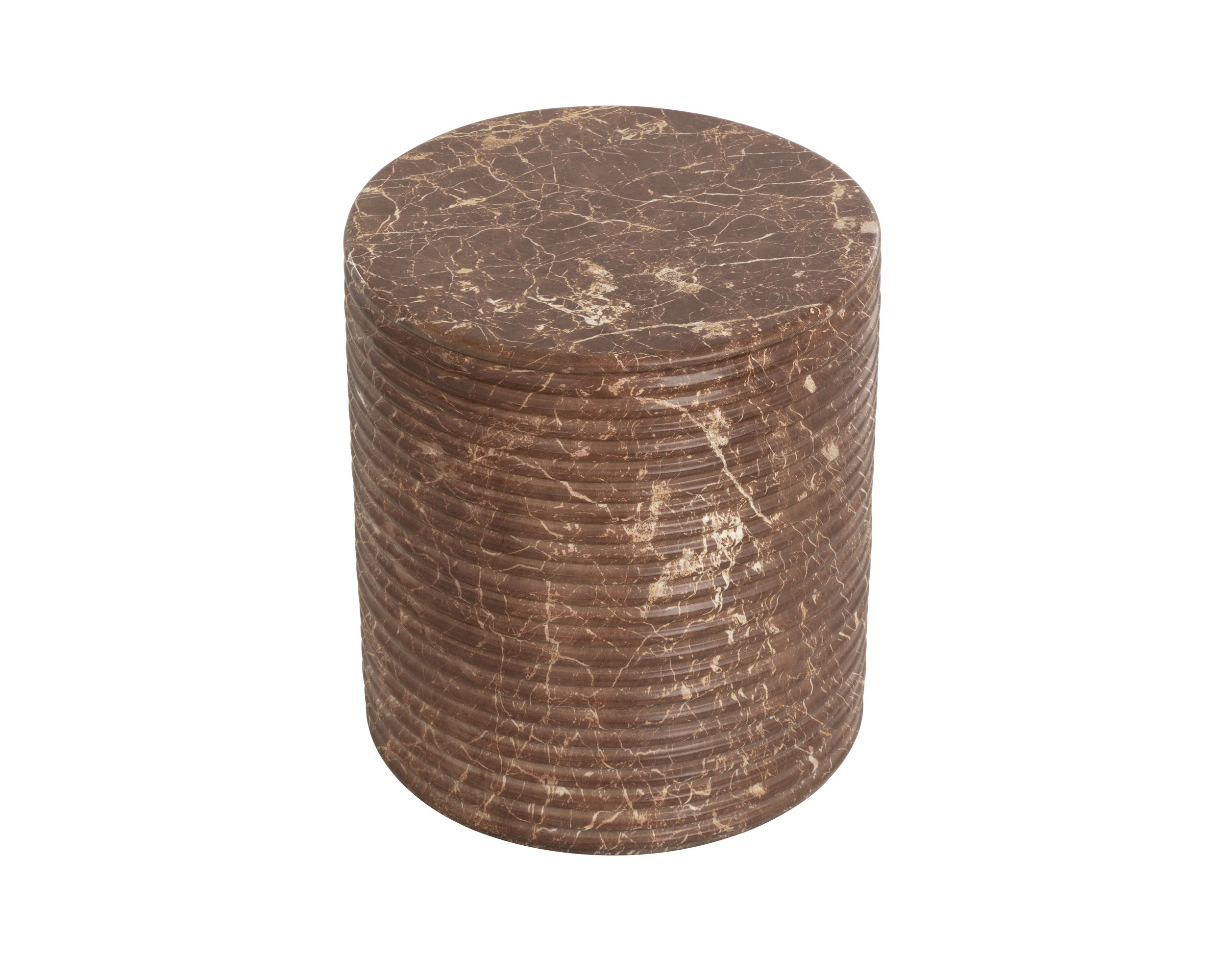Riva Stool - Marble Look - Mocha