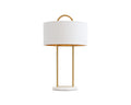 Kezna Table Lamp - White Marble - Matte White