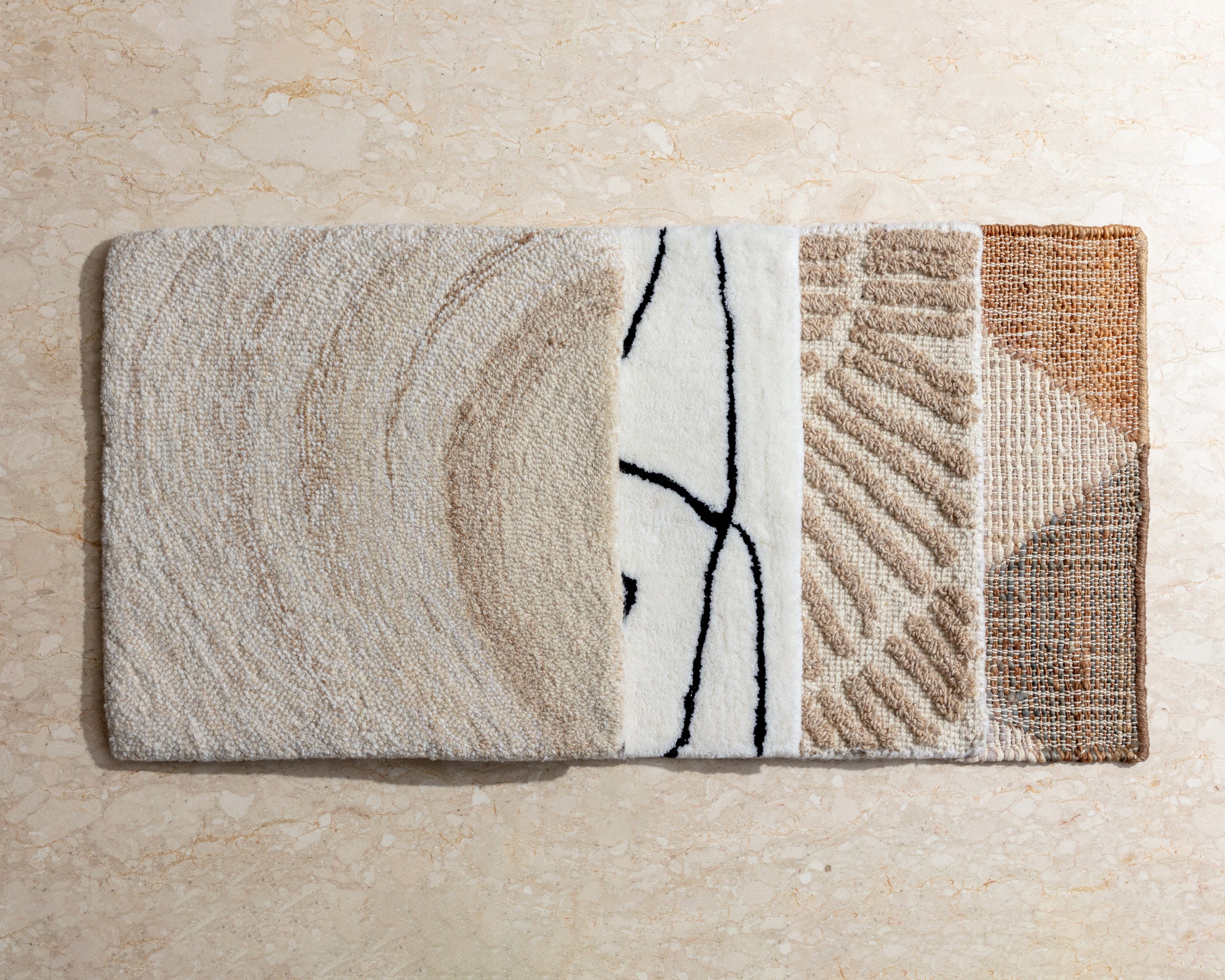 Tilda Hand-Tufted Rug - Ivory / Charcoal - 9' X 12'
