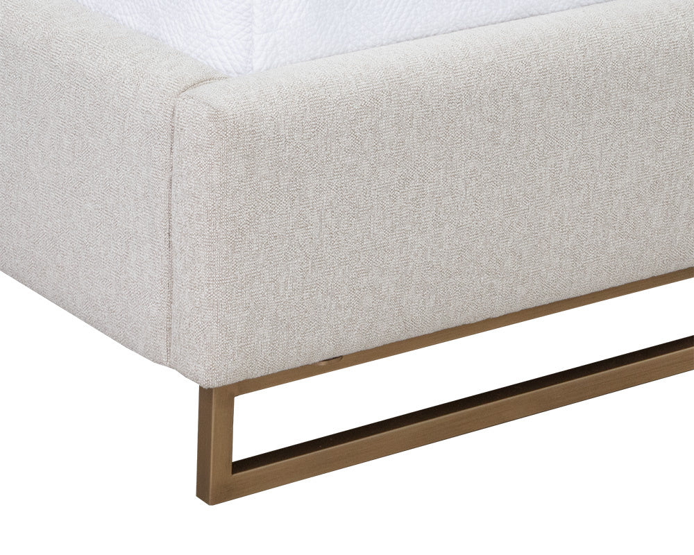 Nevin Bed - King - Dove Cream