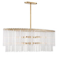 Bleecker 36'' Antique Gold Oval Chandelier