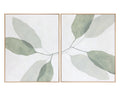 Calm Reflection (Set Of 2) - 40" X 50" - Natural Floater Frame