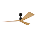 Adler 60 Ceiling Fan | Midnight Black | Natural Honey Blades