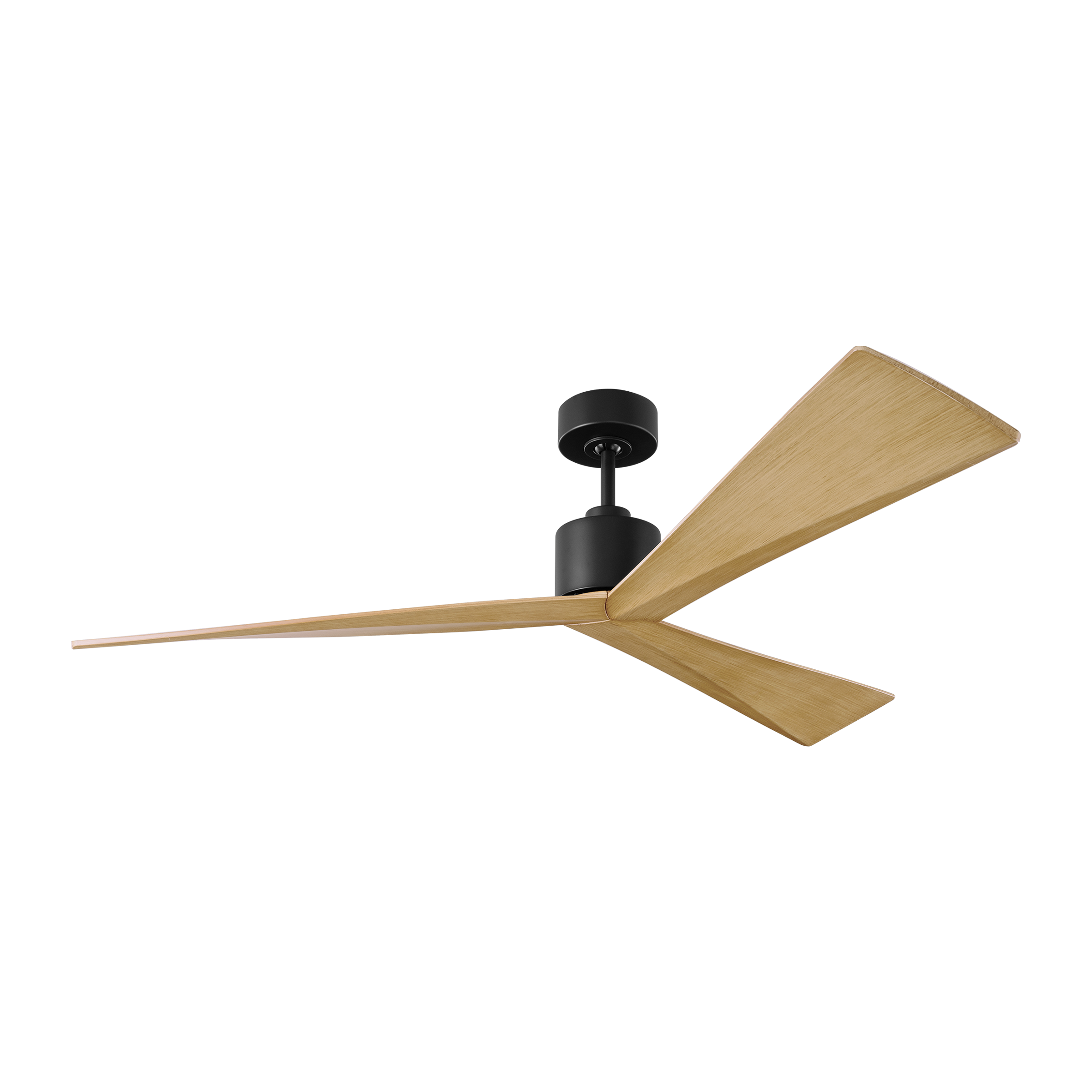 Adler 60 Ceiling Fan | Midnight Black | Natural Honey Blades