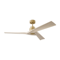 Alma Smart 52 Ceiling Fan | Burnished Brass | Washed White Oak Blades