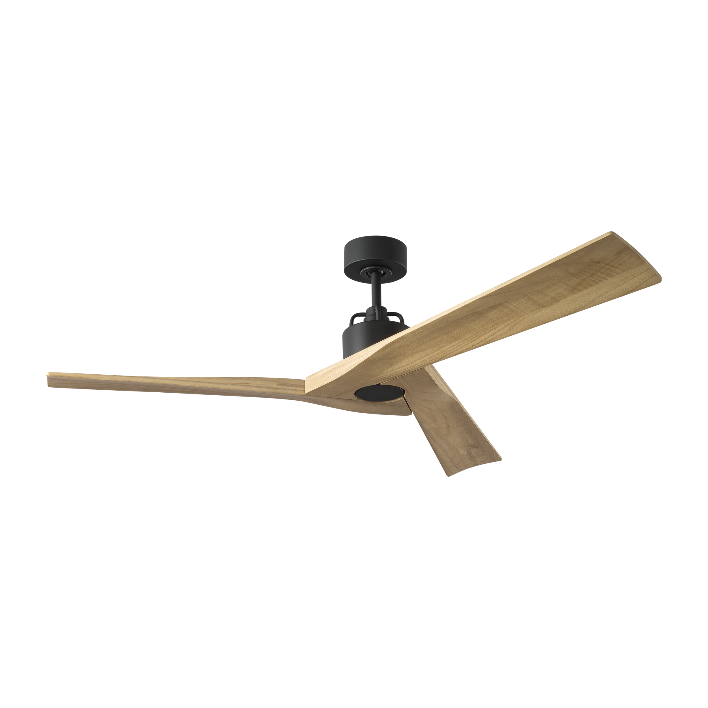 Alma Smart 52 Ceiling Fan | Midnight Black | Natural Honey Blades