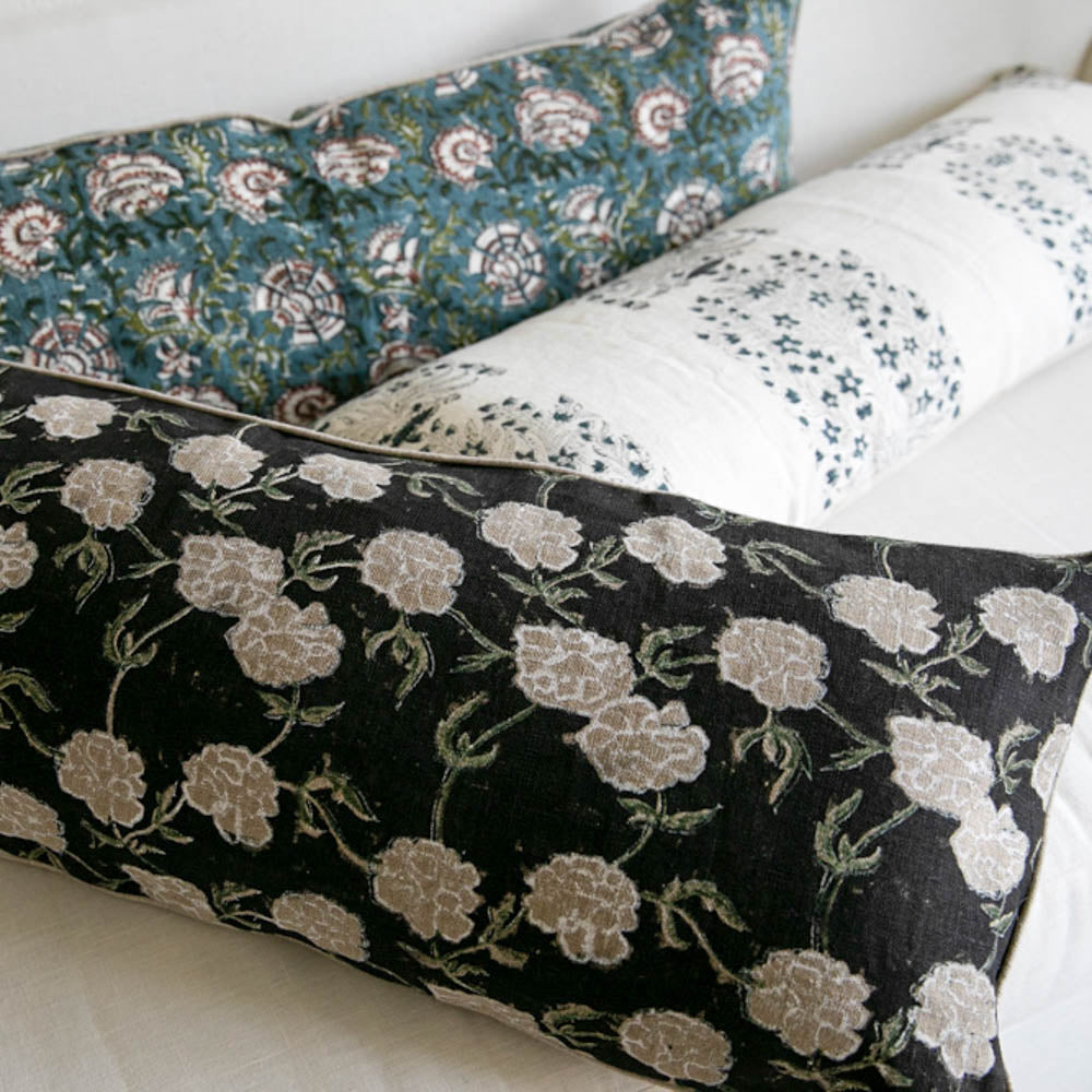 Modern Marigold Noir Pillow