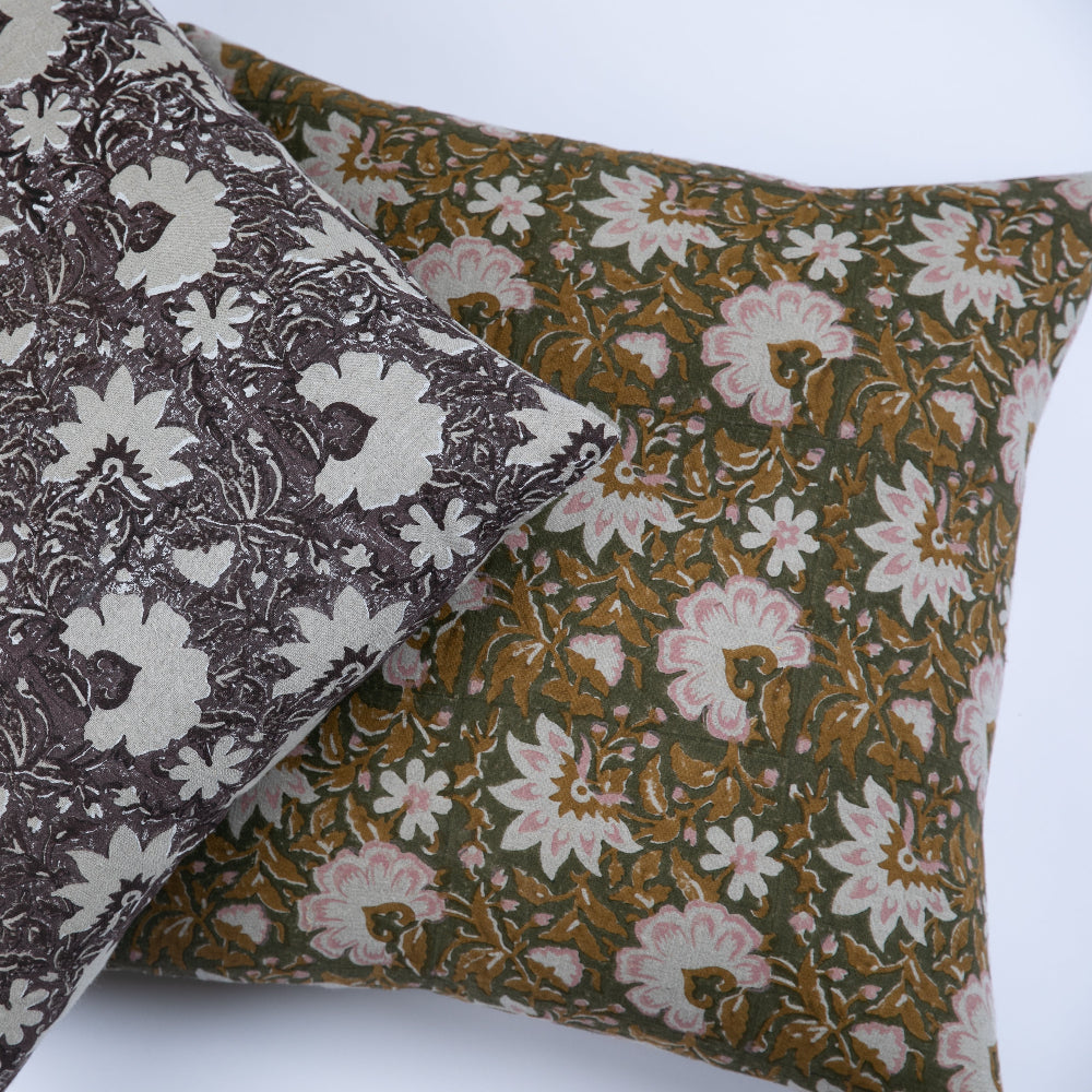 Kundan Orchid Pillow