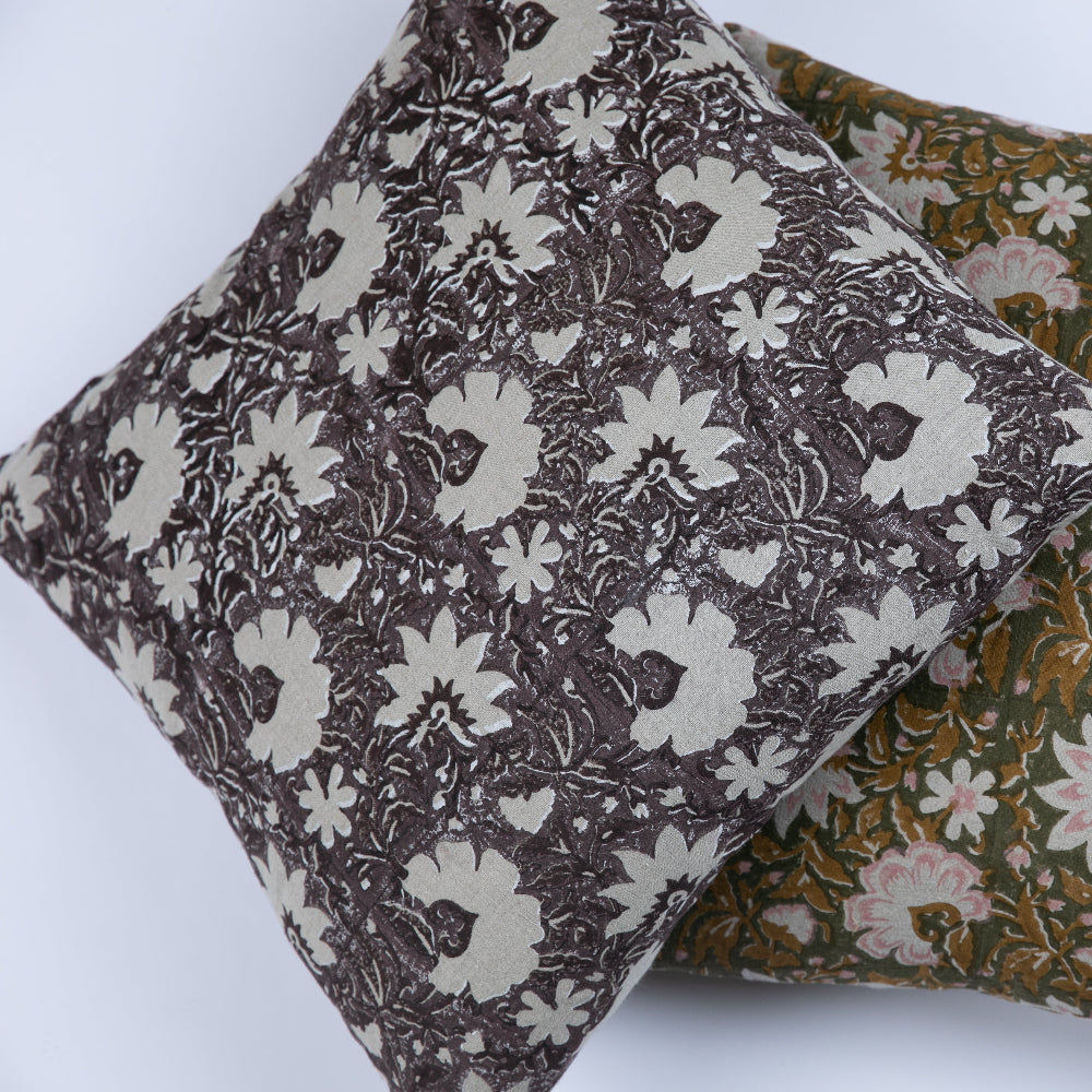 Kundan Plum Pillow