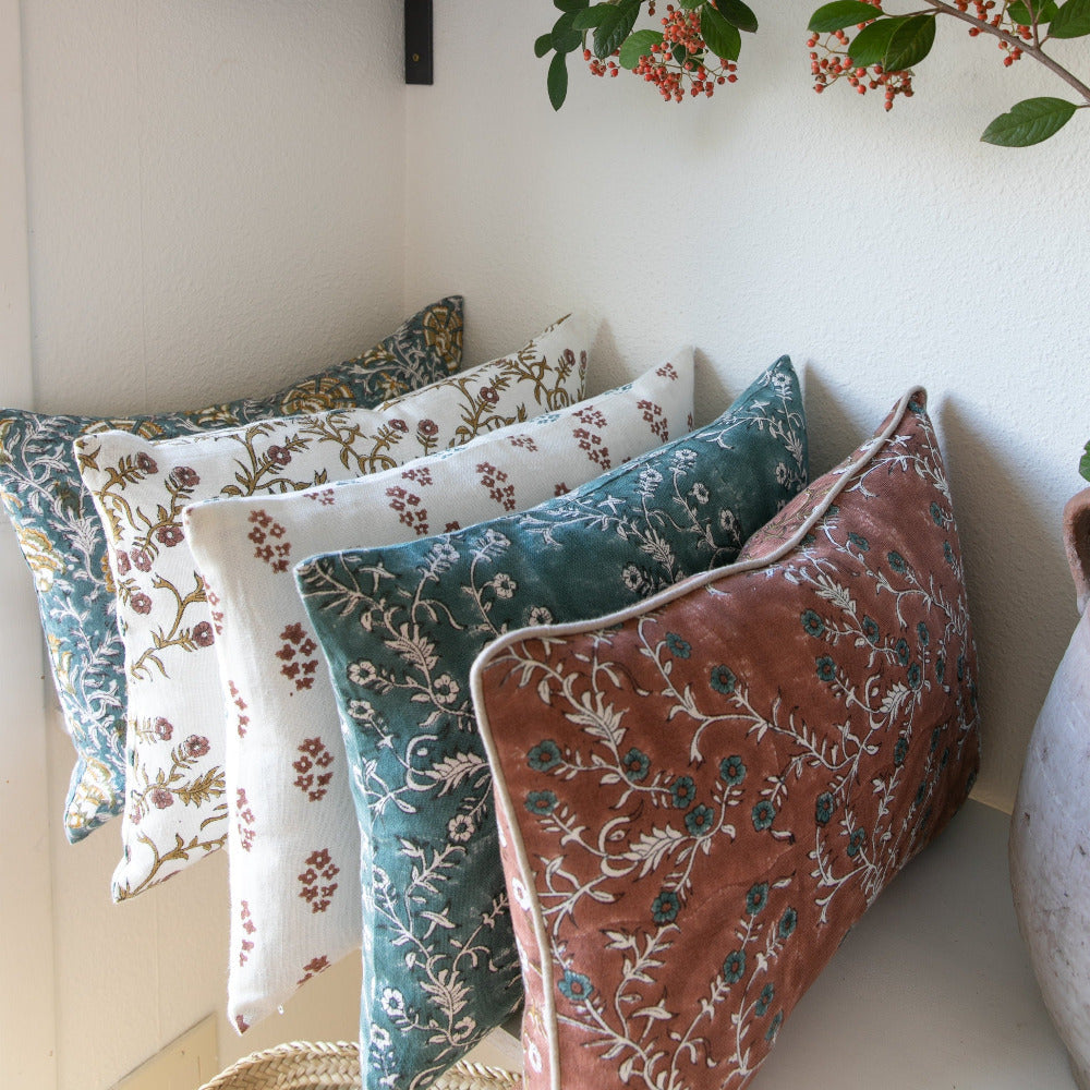 Jaimala Saffron on White Pillow