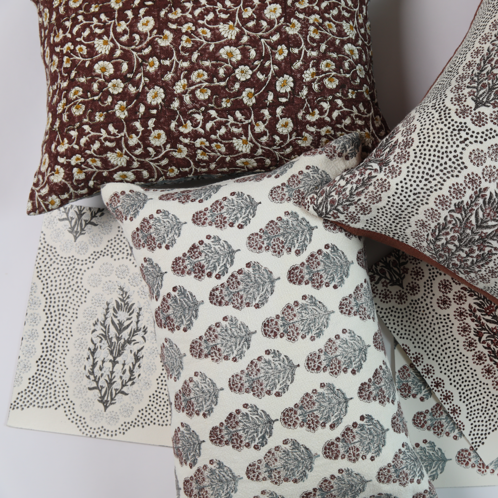 Izna Ruby on White Pillow