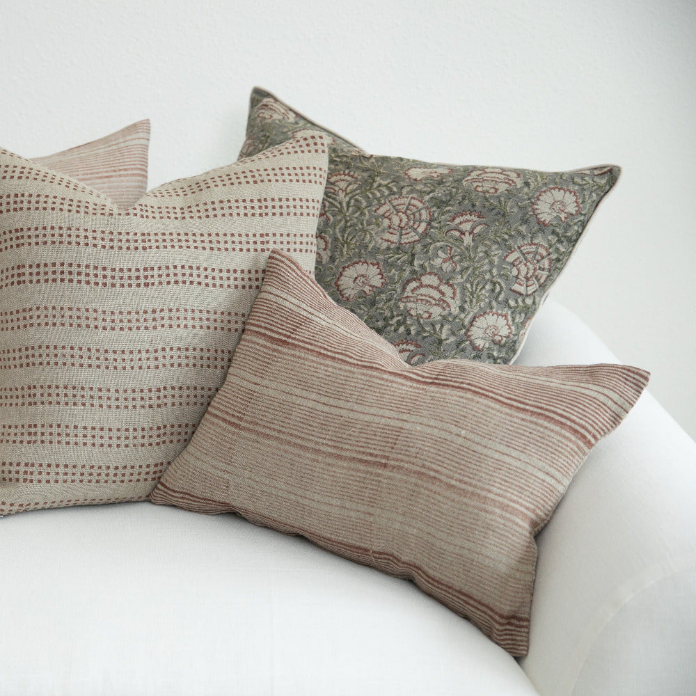 Stripes Shades of Saffron Pillow