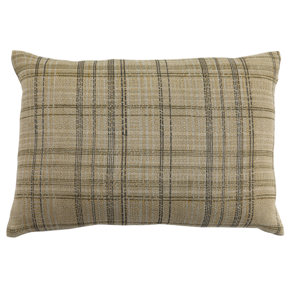 Kantha Mustard Pillow