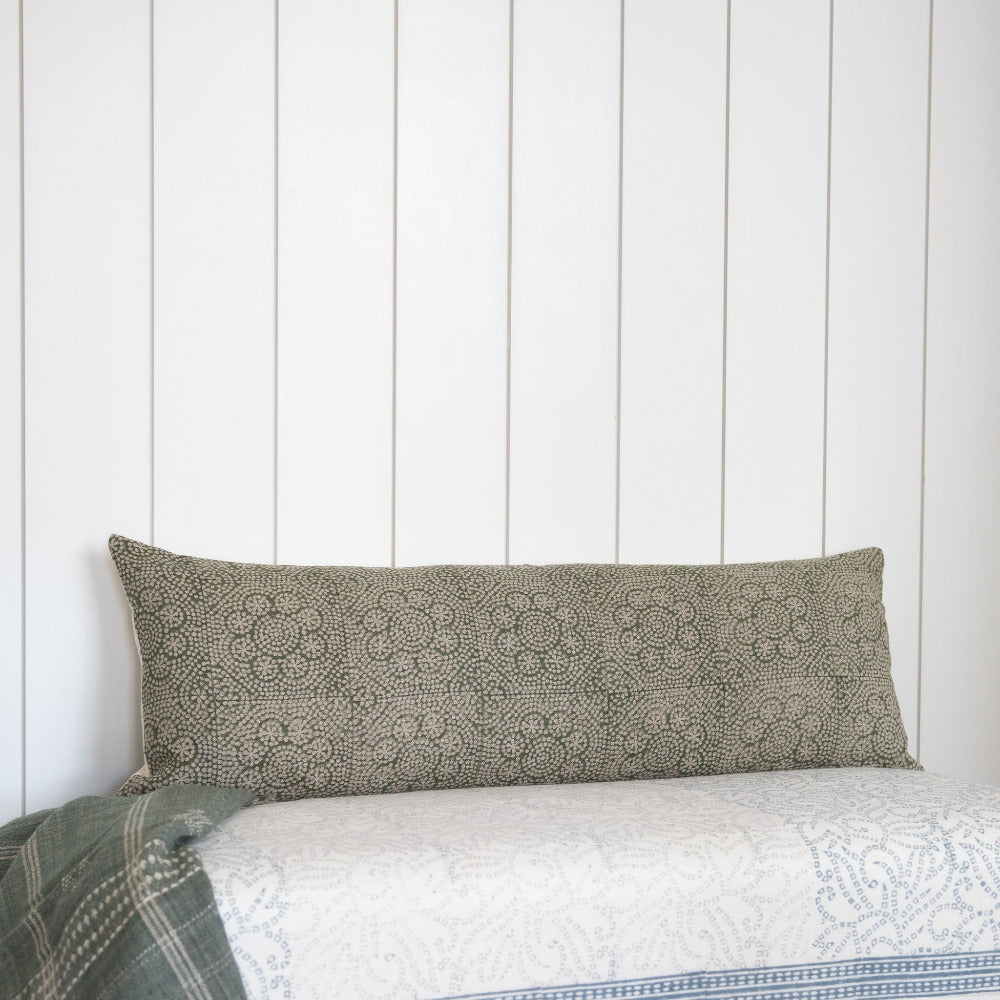 Wisteria Olive Pillow